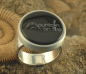 Preview: Onyx Silber Ring  Mountain on fire